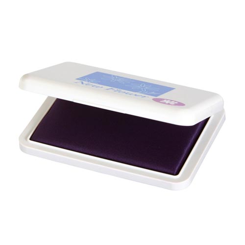 ニューフラワースタンプ台 中形 紫