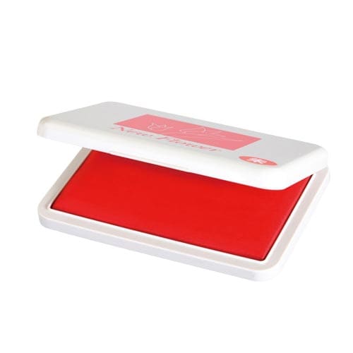 ニューフラワースタンプ台 大形 朱