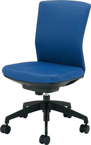 シンフォート回転椅子布張りブルー