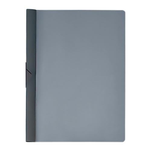 スライドクリップファイル ダークグレー×10