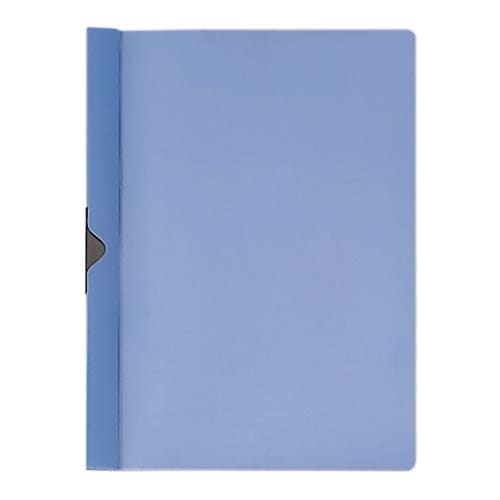 スライドクリップファイル ブルー×10