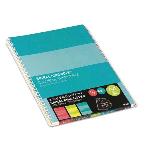 リングノートスパイラルリングA4 3冊パック