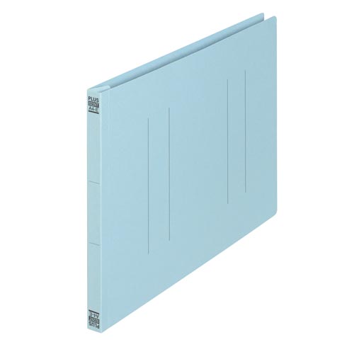 フラットファイルA4E縦罫線 ロイヤルブルー×10