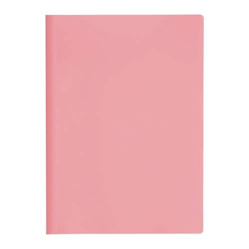 レール式カラークリアーホルダー表紙 レッド×20