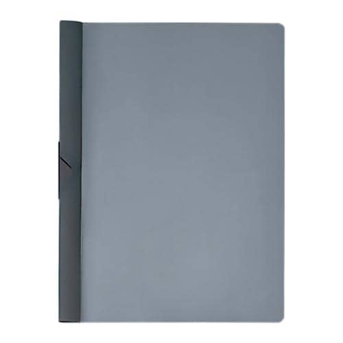 スライドクリップファイル ダークグレー×10