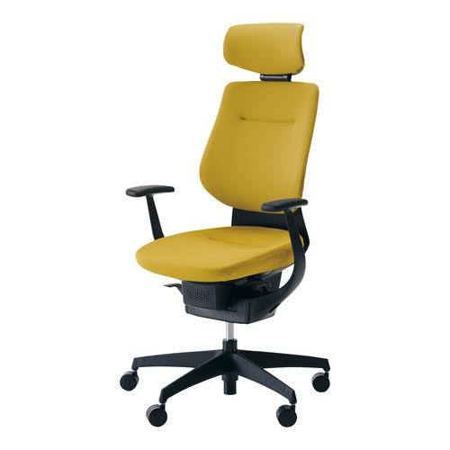 イング クッションヘッド付 本体黒 黄 硬床用