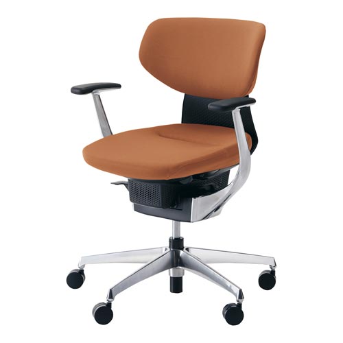 イング クッションラテラル本体黒銀脚 橙 硬床用