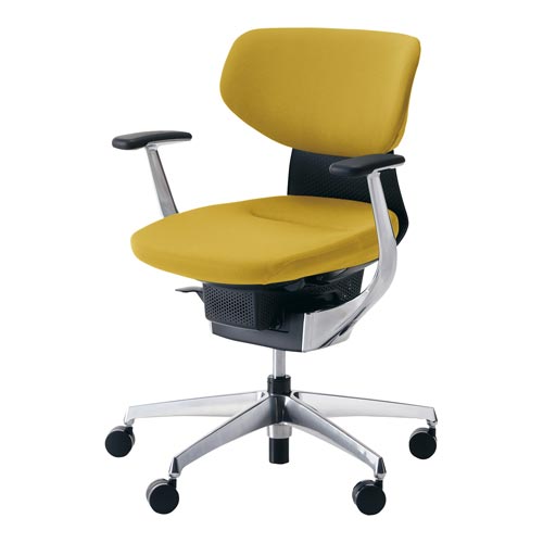 イング クッションラテラル本体黒銀脚 黄 硬床用