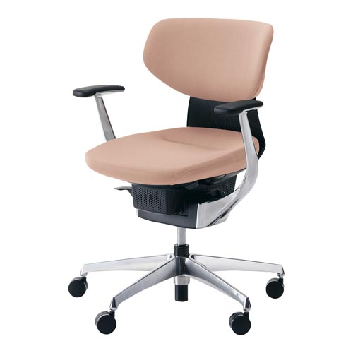 イング クッションラテラル本体黒銀脚 灰桃 硬床用