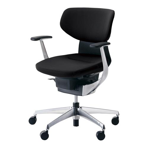 イング クッションラテラル本体黒銀脚 黒 硬床用