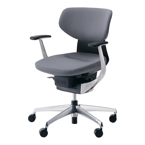 イング クッションラテラル本体黒銀脚 薄灰 硬床用