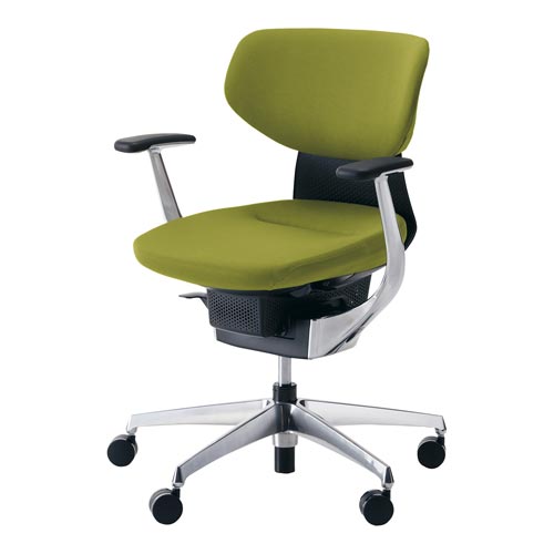 イング クッションラテラル本体黒銀脚 黄緑 硬床用