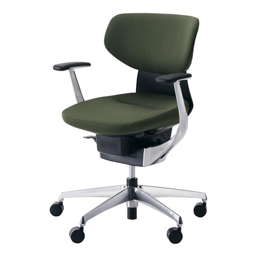 イング クッションラテラル本体黒銀脚 深緑 硬床用