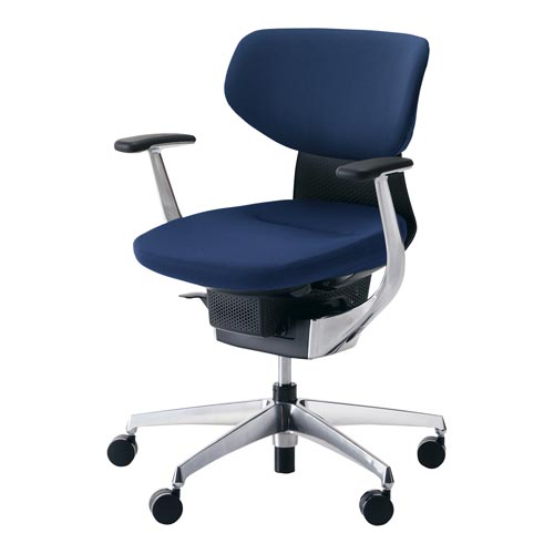 イング クッションラテラル本体黒銀脚 紺 硬床用