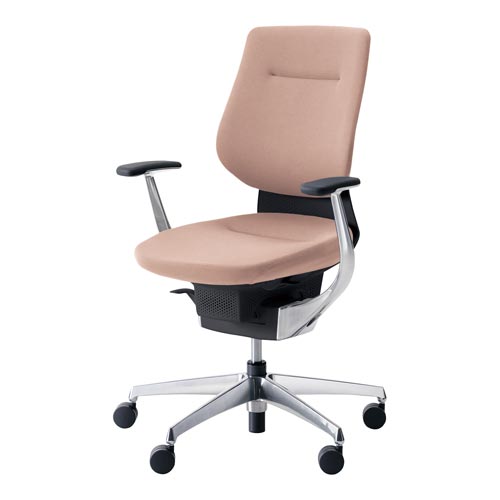 イング クッションバーチカル本体黒銀脚灰桃 硬床用