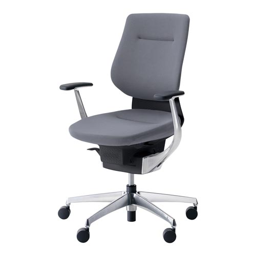 イング クッションバーチカル本体黒銀脚薄灰 硬床用