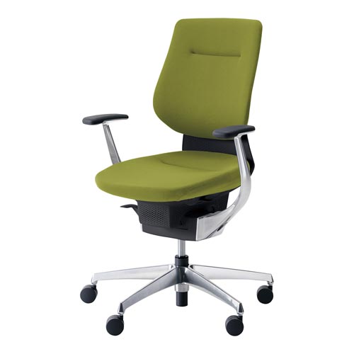 イング クッションバーチカル本体黒銀脚黄緑 硬床用