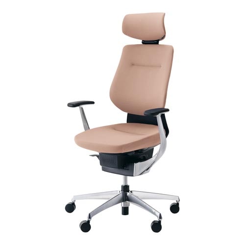 イング クッションヘッド付 本体黒銀脚灰桃 硬床用