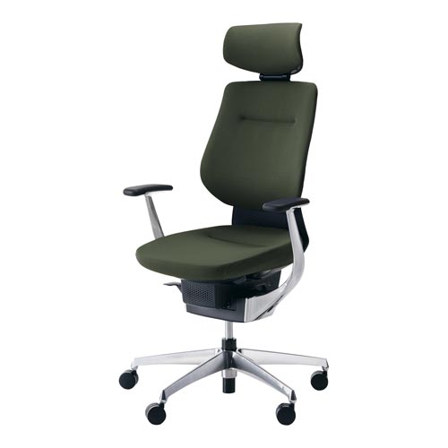 イング クッションヘッド付 本体黒銀脚深緑 硬床用