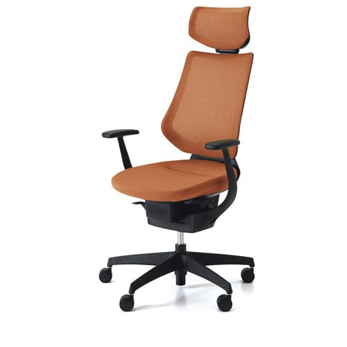 イング メッシュヘッド付 本体黒 橙 軟床用