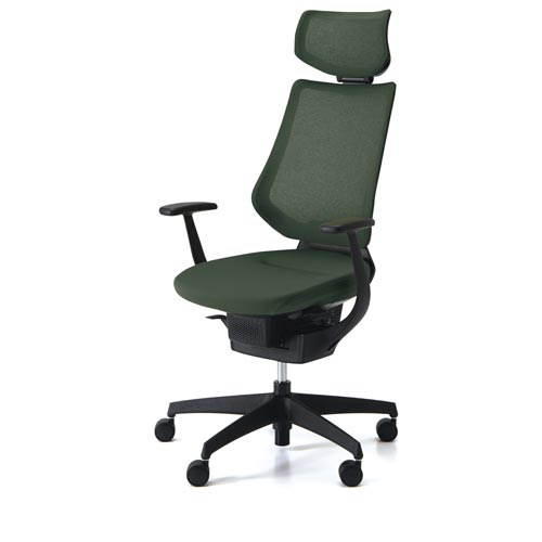 イング メッシュヘッド付 本体黒 深緑 軟床用