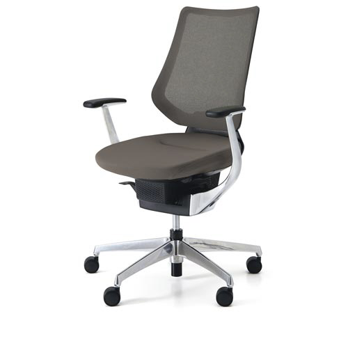 イング メッシュバーチカル本体本体黒銀脚濃茶硬床用