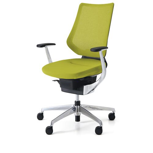 イング メッシュバーチカル本体本体黒銀脚黄緑硬床用