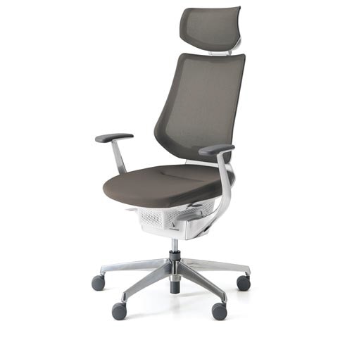 イング メッシュヘッド付 本体白銀脚 濃茶 軟床用