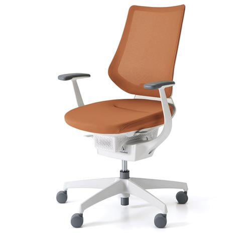 イング メッシュバーチカル 本体白 橙 硬床用