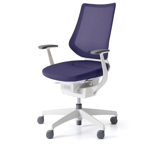 イング メッシュバーチカル 本体白 深紫 硬床用