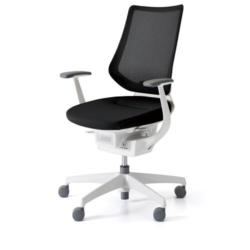 イング メッシュバーチカル 本体白 黒 硬床用