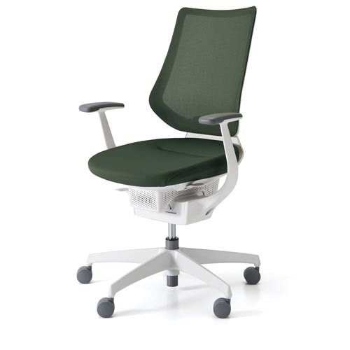 イング メッシュバーチカル 本体白 深緑 硬床用