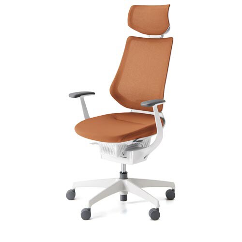 イング メッシュヘッド付 本体白 橙 軟床用