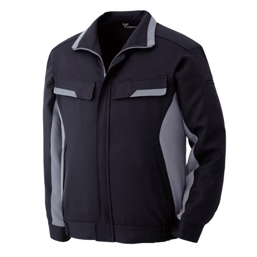 立体構造作業服男女長袖ペアブルゾンVE59上 S