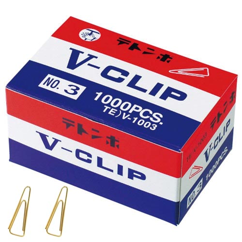 クリップ V型 ゼムクリップ 小1000本入×10