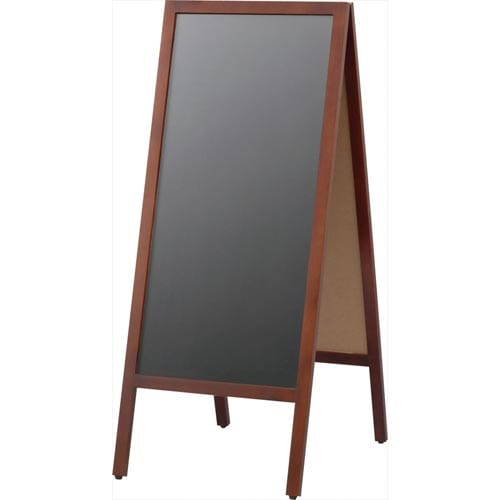 A型看板 カラーボード L ダーク 木目