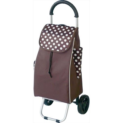 ショッピングカート ドット 茶