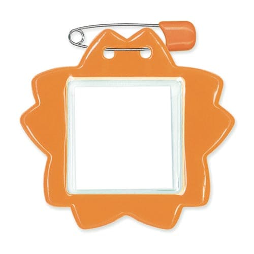 名札 桜型 オレンジ 10枚入×3