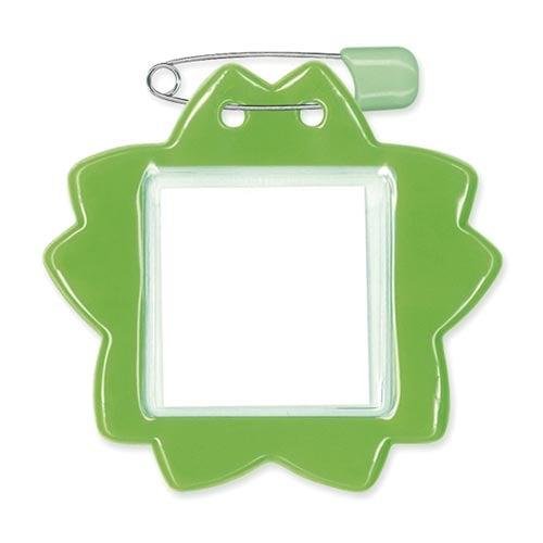 名札 桜型 黄緑 10枚入×3