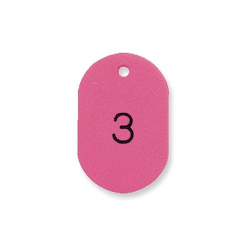 番号札 小 1−50 ピンク