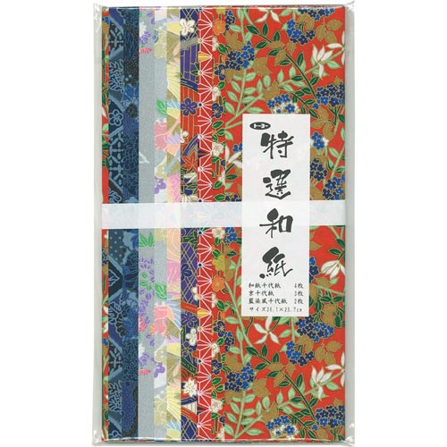 和紙 特選和紙 B4 9柄 9枚入入×2