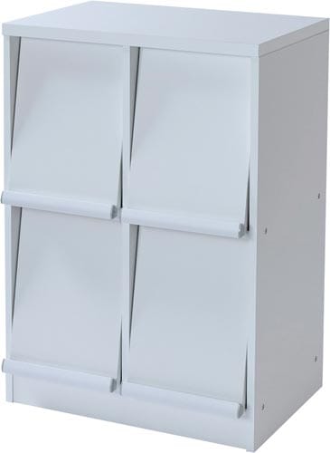 ディスプレイラック 2列2段 ホワイト