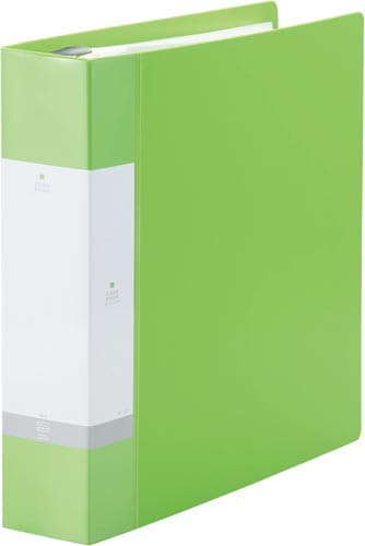 クリヤーブック交換式 黄緑 A4縦背幅65mm