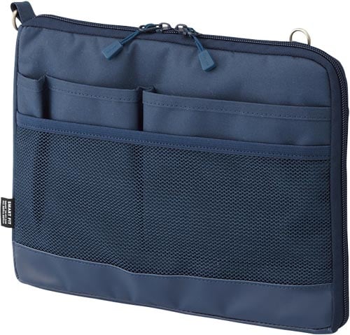 バッグインバッグ A5 ネイビー ヨコ