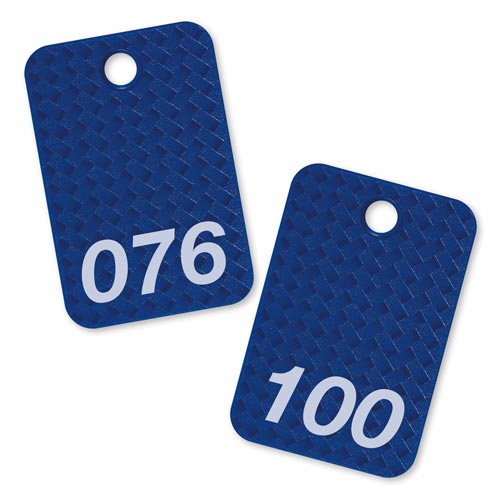 角型番号札 網目調 青 25枚(76−100)×2