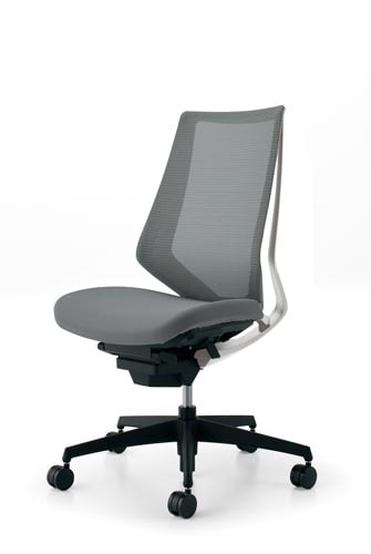 デュオラメッシュ白樹脂脚 ソフトグレー V