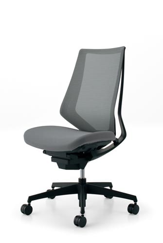 デュオラメッシュ黒樹脂脚 ソフトグレー V