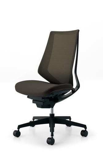 デュオラメッシュ黒樹脂脚 ダークグレージュ W