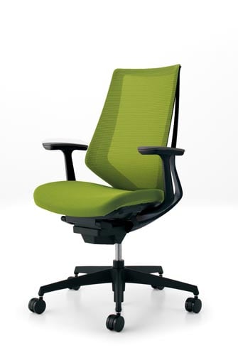 デュオラメッシュ黒樹脂脚 T肘Lオリーブ W