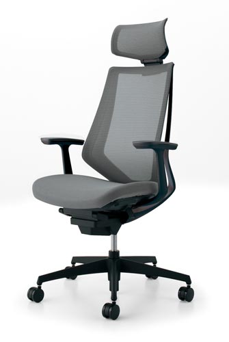 デュオラメッシュ黒樹脂脚 HT肘 Sグレー V